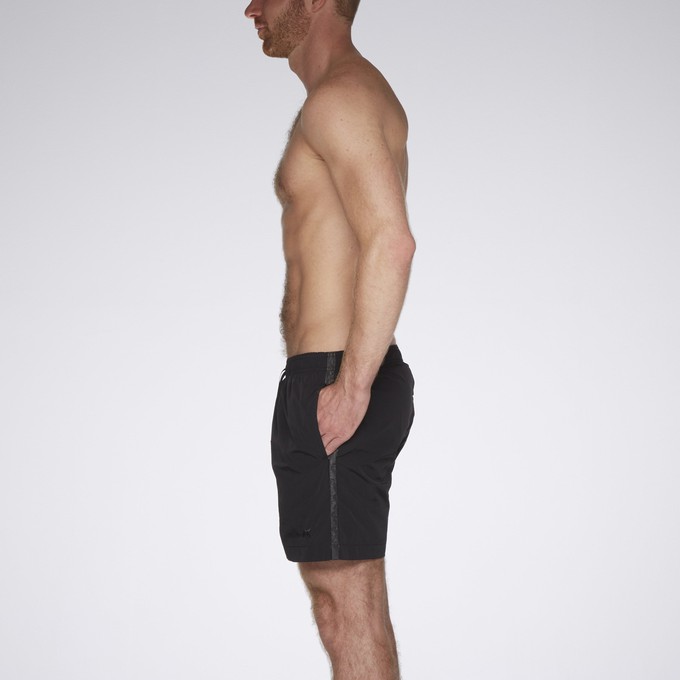 AS swimmer38 BO black with black moiré side stripe with matching polar bear embroidery from arctic seas