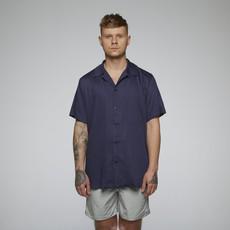 AS beach shirt button OG navy via arctic seas
