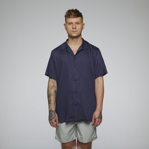 AS beach shirt button OG navy from arctic seas