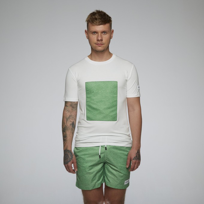 AS tee ss DD green morse code patch from arctic seas