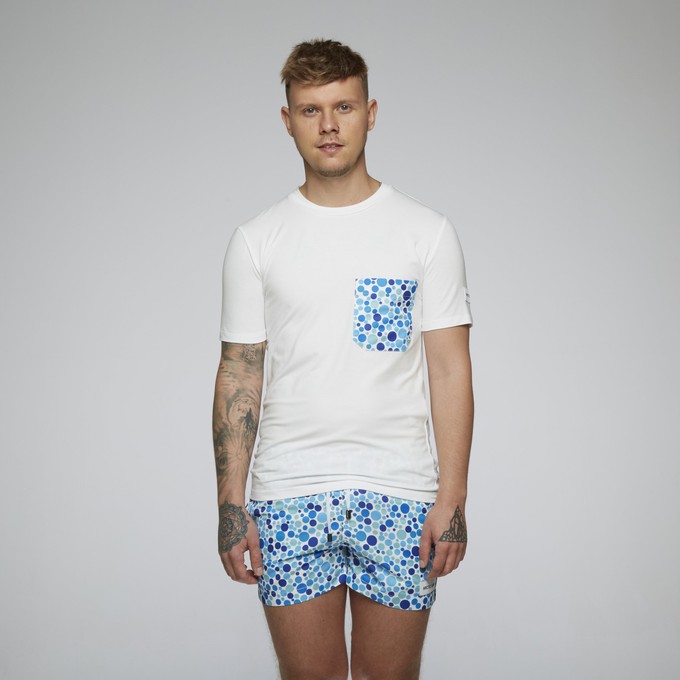 AS tee ss DD blue dots pocket from arctic seas