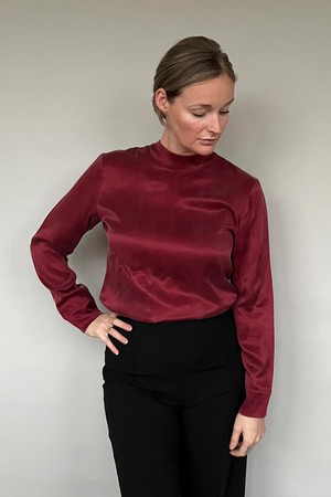 Vegan Silk Bow Blouse from Atelier Jungles