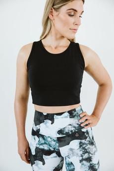 Crop Top / Black via Audella Athleisure