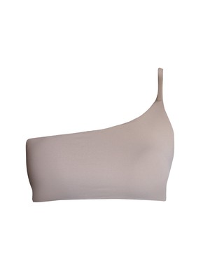 One Shoulder Top | Nude from AURAI SWIM