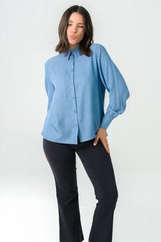 Shirt Kauri blue jeans via avani apparel