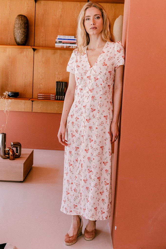 Dress Saule off-white from avani apparel