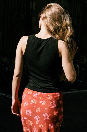 Top Lilas black from avani apparel