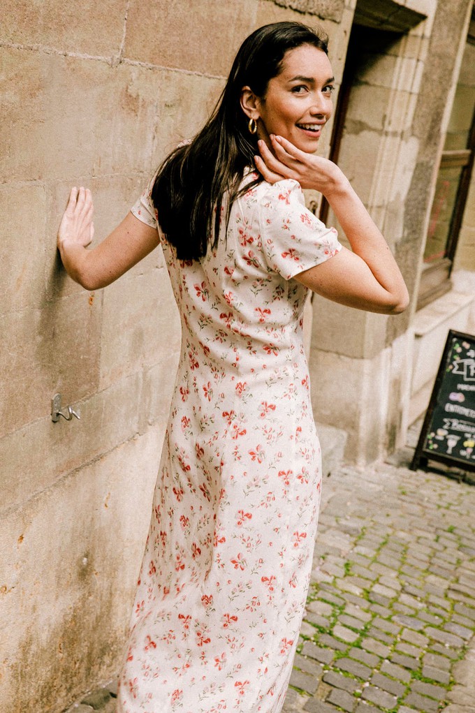 Dress Saule off-white from avani apparel