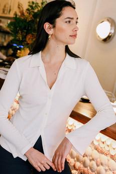 Top Mélisse off-white via avani apparel