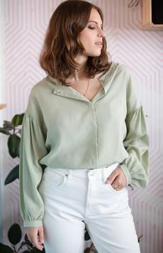 Blouse Narcisse mint green from avani apparel