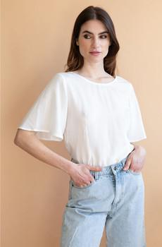 Reversible blouse Lys white via avani apparel