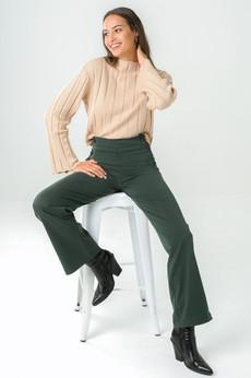 Pants Tamier green via avani apparel