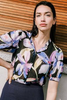 Blouse Magnolia black via avani apparel