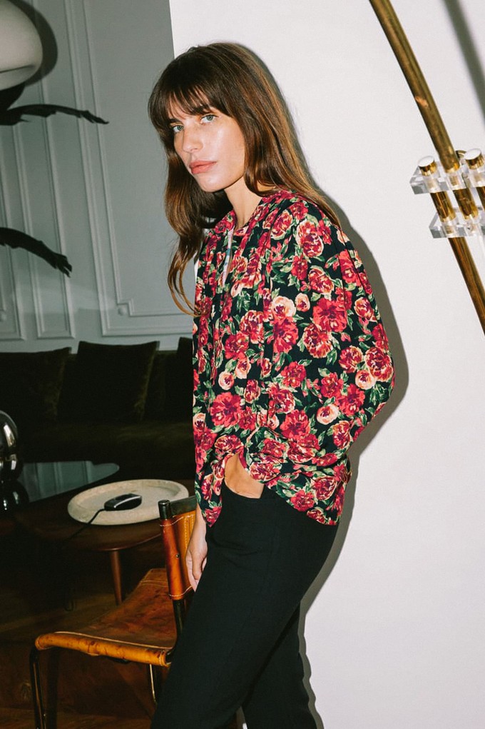 Blouse Hortensia red from avani apparel