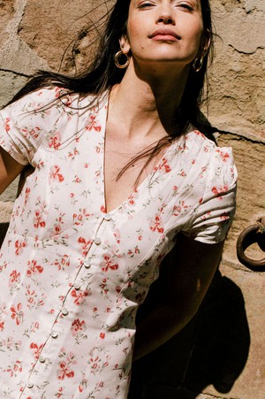 Dress Saule off-white from avani apparel