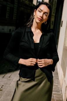 Top Mélisse black via avani apparel