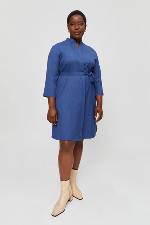 Lidia | Blusenkleid in Blau from AYANI