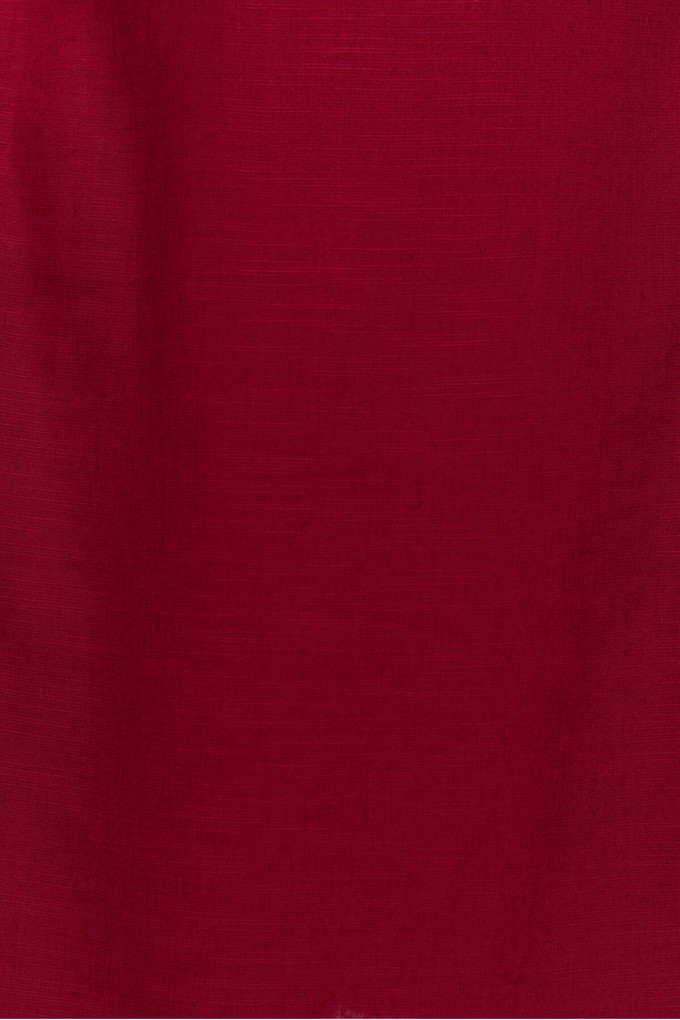 Emilia | Midi A-Linie Kleid mit Leinen in Rot from AYANI