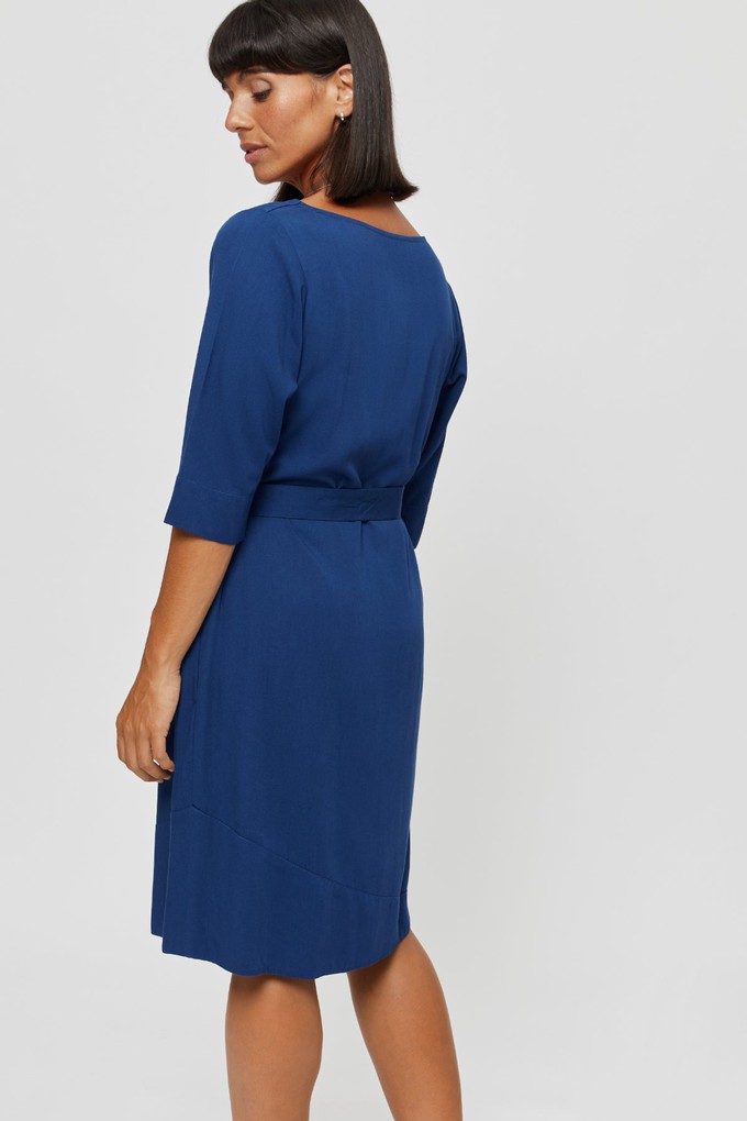 Catherine | Kleid mit optionalem Gürtel in klassischem Blau from AYANI