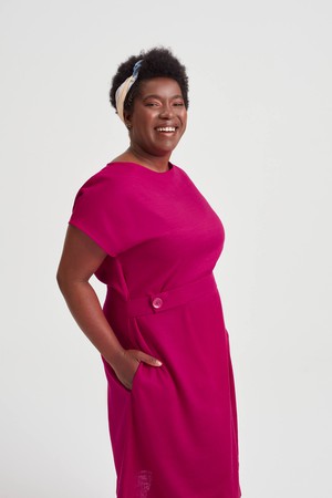 Sati | Sommerkleid mit Rundhalsausschnitt in Rot from AYANI