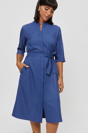 Lidia | Blusenkleid in Blau from AYANI