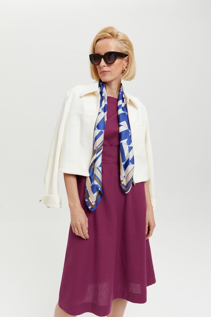 Mane | Elegantes Midikleid mit Kimono-Gürtel in Lila from AYANI