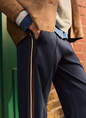 Marjorie Side Stripe Ponte Trousers from Baukjen