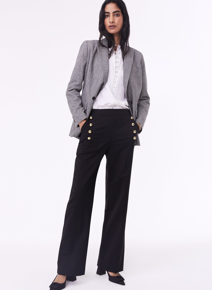 Amina Newlife & Wool Blend Trousers from Baukjen