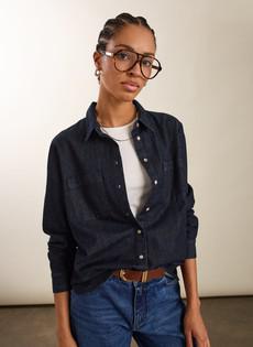 Hattie Organic Denim Shirt via Baukjen