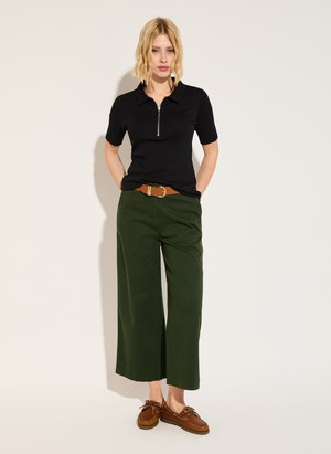 Brielle Organic Cotton Wide Leg Trousers from Baukjen
