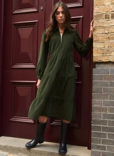 Jean Organic Corduroy Midi Dress via Baukjen
