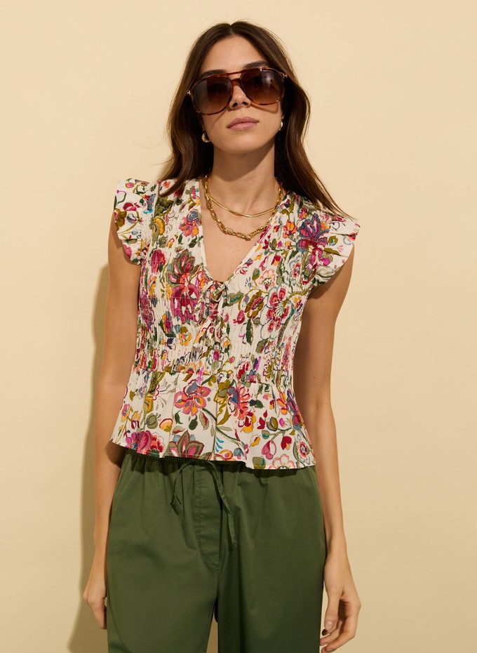 Breanna Organic Cotton Straight Crop Trousers from Baukjen