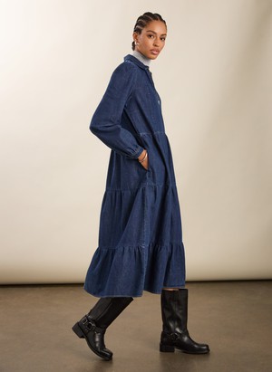 Cody Denim Midi Dress from Baukjen