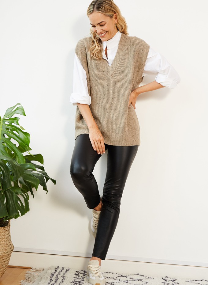 Bella Recycled Wool Knitted Vest from Baukjen