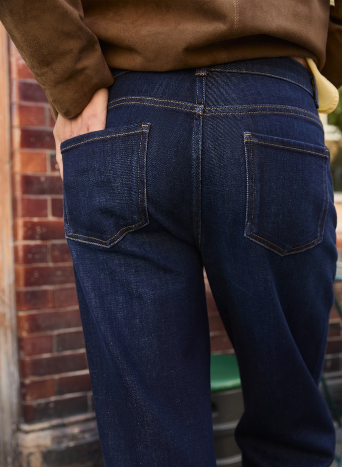 Petite Zenna Organic Cotton Stretch Straight Leg Jeans from Baukjen
