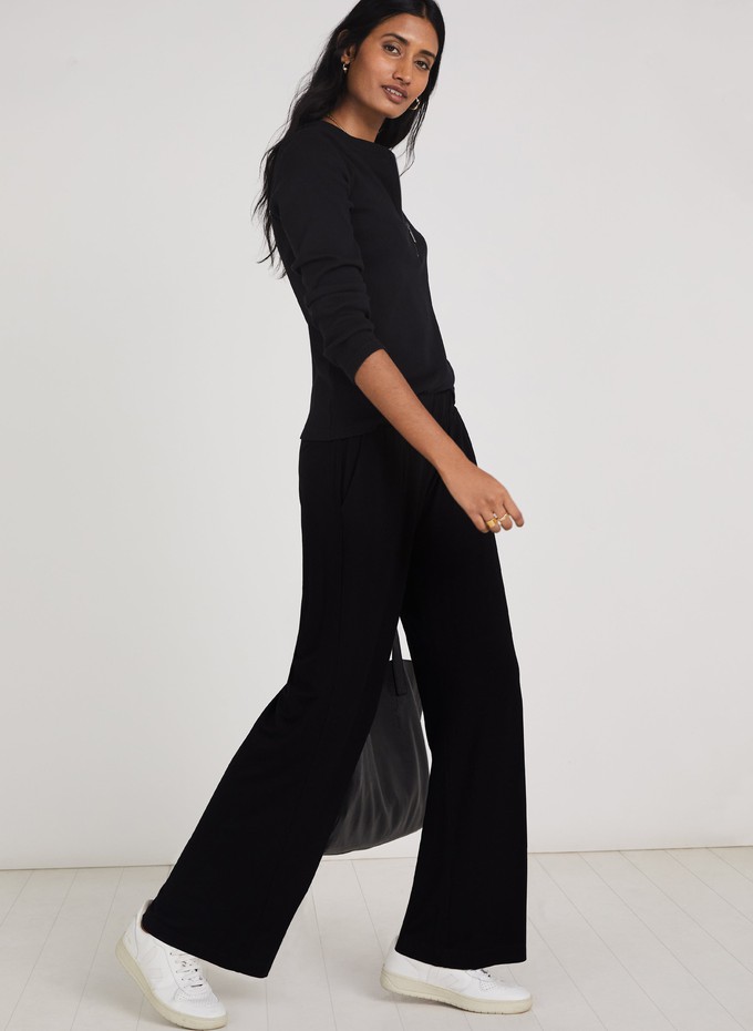 Palazzo Wide Leg Trousers with LENZING™ ECOVERO™ from Baukjen