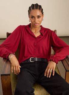 Sima Frill Detail Blouse via Baukjen