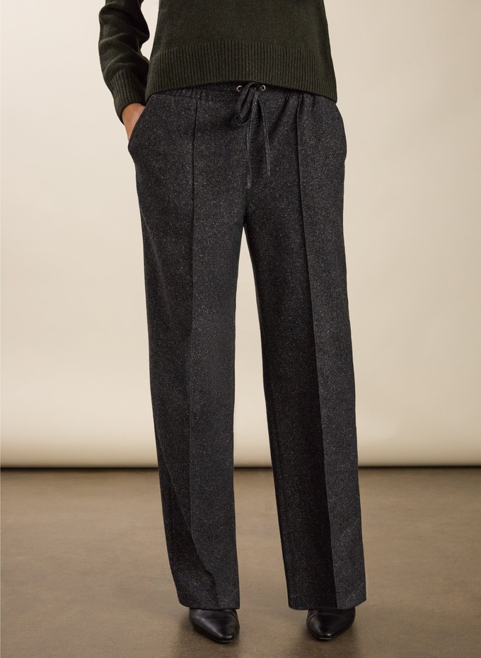 Fera Wool Blend Wide Leg Trousers from Baukjen
