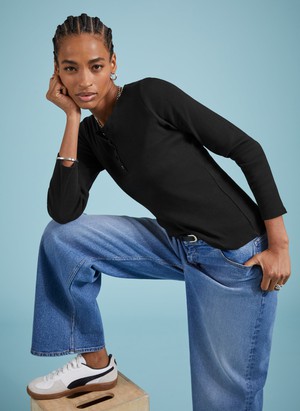 Organic Cotton Henley Top from Baukjen