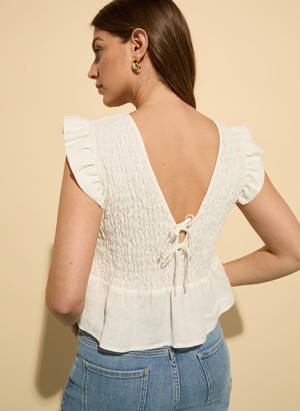 Danielle Hemp Smocked Blouse from Baukjen