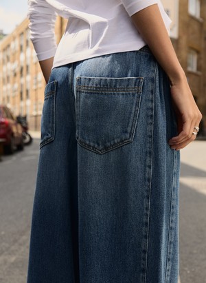 Leonor Tie Front Wide Leg Jeans from Baukjen
