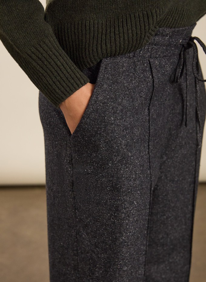 Fera Wool Blend Wide Leg Trousers from Baukjen