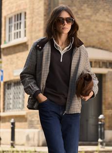 Sibel Wool Blend Tailored Bomber via Baukjen
