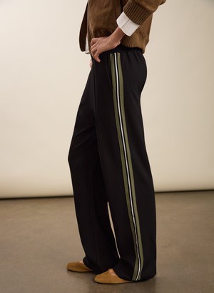 Petite Marjorie Side Stripe Ponte Trousers from Baukjen