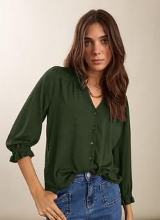 Annie Ruffle Collar Blouse via Baukjen