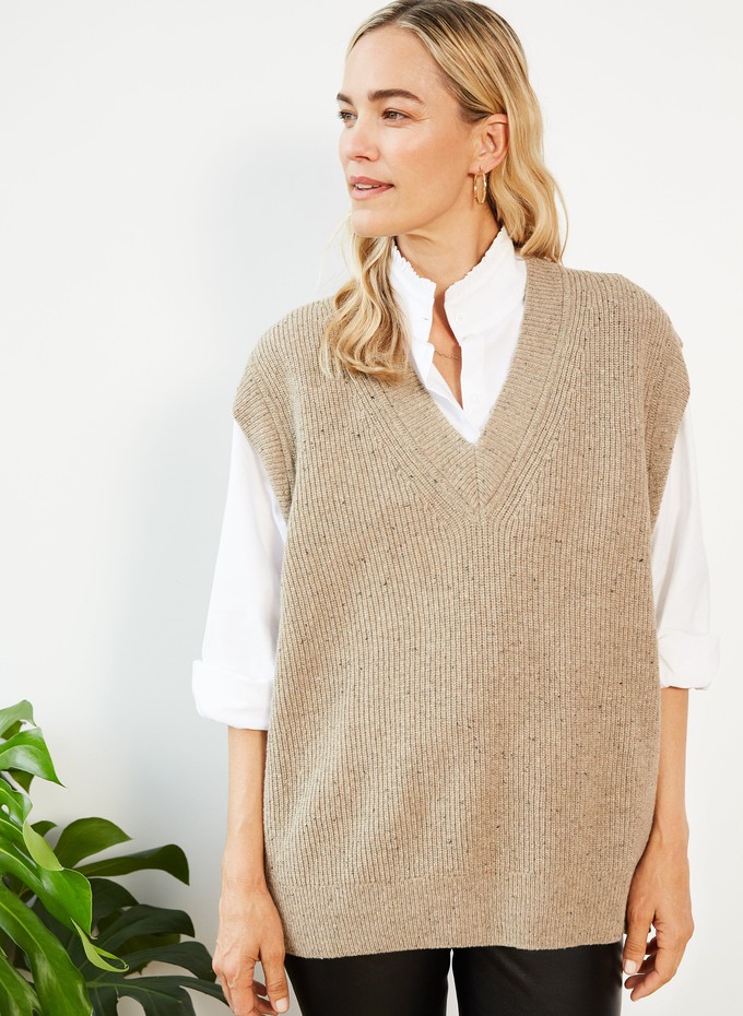 Bella Recycled Wool Knitted Vest from Baukjen
