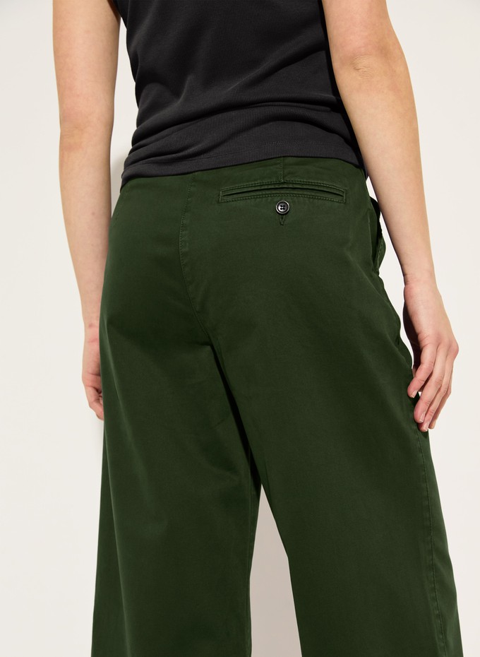Brielle Organic Cotton Wide Leg Trousers from Baukjen