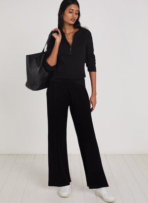 Palazzo Wide Leg Trousers with LENZING™ ECOVERO™ from Baukjen