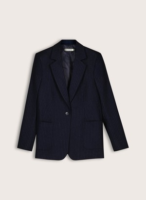 Carson Wool Blend Pinstripe Blazer from Baukjen