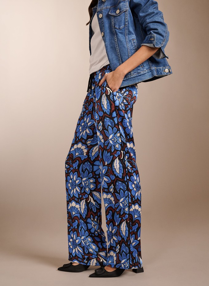 Mandy Printed Satin Trousers from Baukjen